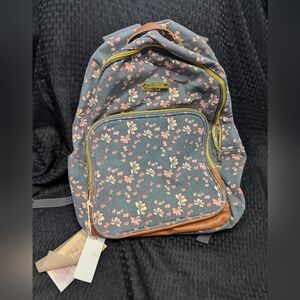 Gray Floral Jessica Simpson Backpack.